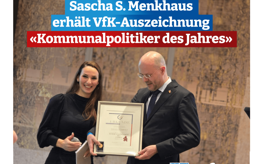 Kommunalpolitiker des Jahres – Sascha S. Menkhaus